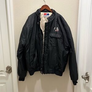 Vintage Men’s Racing Quilted Puffer Jacket